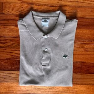 Men's grey Lacoste polo shirt s=XL